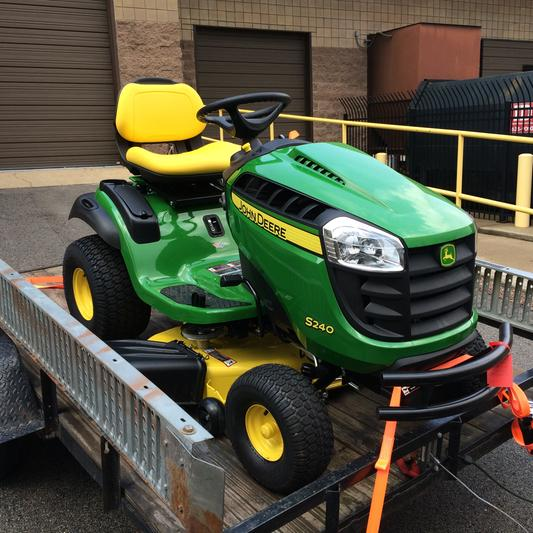 Snow plow attachment fits perfectly